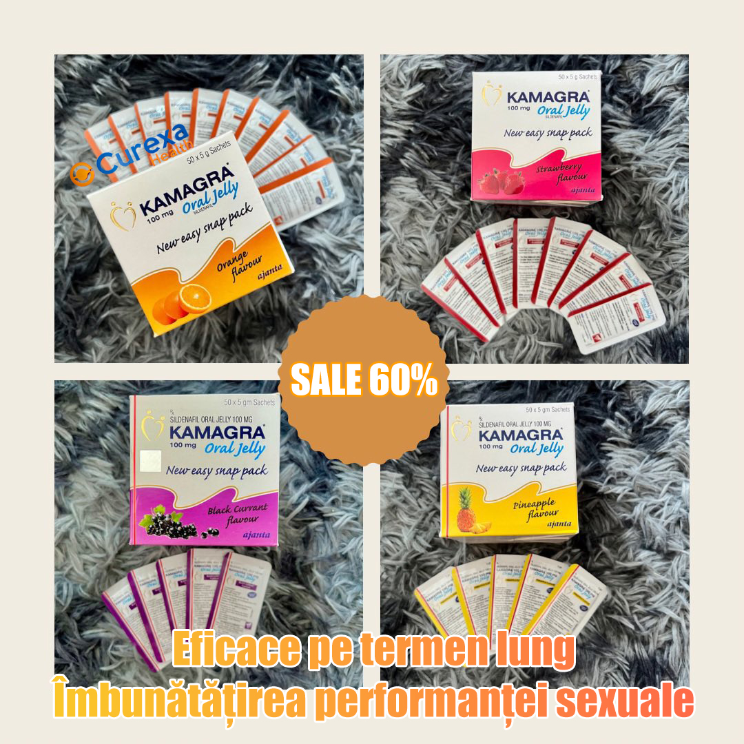 Kamagra Oral Gel 2 pachete, în total 100 mg x 100 plicuri